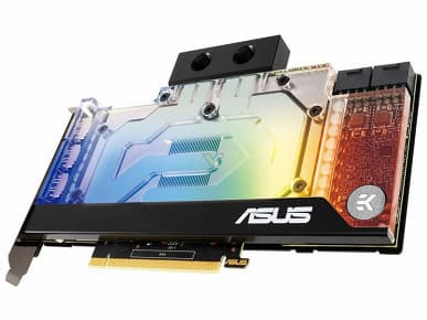 Asus показала GeForce RTX 3090 EK со встроенным водоблоком