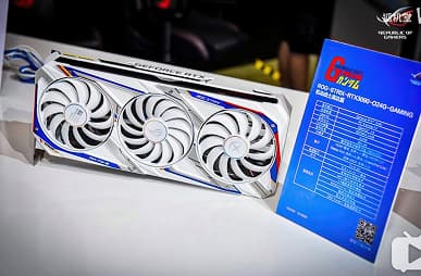 Видеокарта Asus GeForce RTX 3090 ROG Strix Gundam Edition разогнана производителем