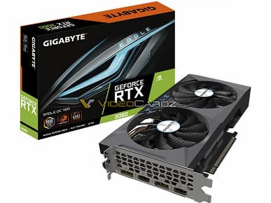 Появились изображения видеокарт Gigabyte GeForce RTX 3060 с 12 ГБ памяти GDDR6