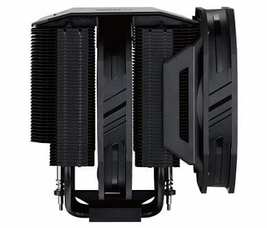 Процессорная система охлаждения Cooler Master MasterAir MA624 Stealth окрашена в черный цвет