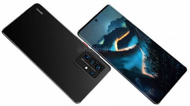 Новые изображения Huawei P50 Pro с экраном-водопадом
