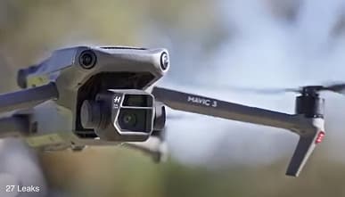 Датчики разрешением 20 и 12 Мп, 7-кратный зум, дальность полёта 15 км и аккумулятор емкостью 5000 мА·ч. Дрон DJI Mavic 3 Pro засветился на живых фото и в видеоролике за пару дней до анонса