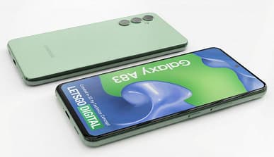 Экран AMOLED QHD+ 120 Гц, IP67 и тройная камера в духе Galaxy S22 Ultra. Среднеуровневый флагман Samsung Galaxy A83 показали на качественных рендерах