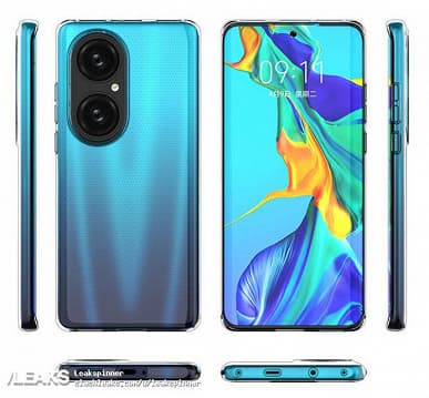 Качественные изображения Huawei P50 и его защитного чехла 