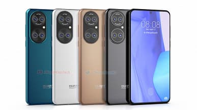 Huawei P50 в разных цветах на огромных неофициальных рендерах разрешением 4К и в концептуальном видеоролике