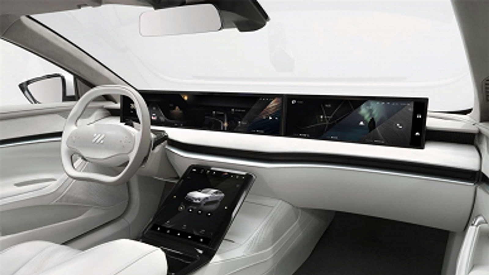 Представлен электромобиль с запасом хода 1000 км, 39-дюймовым экраном и беспроводной зарядкой