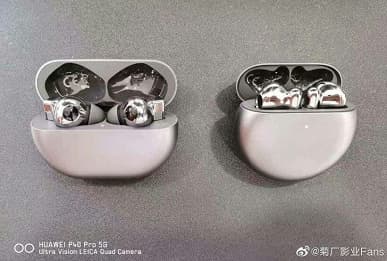 Наушники Терминатора. Изготовленные будто из жидкого металла Huawei FreeBuds 4 показали на живых фото за два дня до анонса