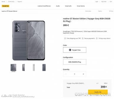 Realme GT Master Edition и Realme GT Master Exploration Edition выходят в Европе: названы официальные цены