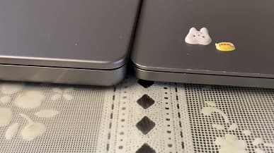 Новый толстый MacBook Pro с чёлкой сравнили с 13-дюймовым MacBook Pro