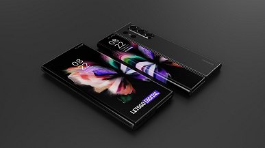Так может выглядеть смартфон Samsung Galaxy Z Fold Note. Модель создана на основе патентов компании Так может выглядеть смартфон Samsung Galaxy Z Fold Note. Модель создана на основе патентов компании