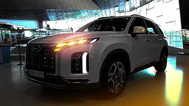 Самый большой кроссовер Hyundai: белоснежный Hyundai Palisade 2022 на первых фото напоминает новый Tucson