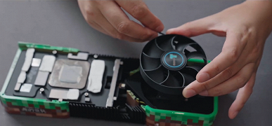 Видеокарта, которую надо собирать самостоятельно. Представлена GeForce RTX 3080 для поклонников Minecraft