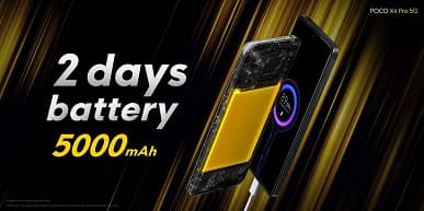 5000 мА·ч, 108 Мп, экран AMOLED 120 Гц, 67 Вт, NFC и стереодинамики за 270 евро. Представлен Poco X4 Pro 5G – он дешевле Galaxy A52 5G, а оснащен лучше