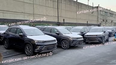 Аналог Chery Tiggo 7 Pro приехал в России: крупную партию Exeed LX засняли в порту Владивостока