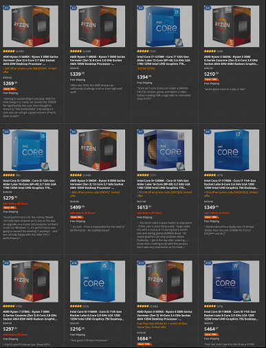 Процессоры AMD серии Ryzen 5000 подешевели до минимума на площадке Amazon в США и Великобритании