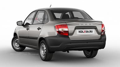 Так выглядит упрощённая Lada Granta. Качественные изображения автомобиля и салона