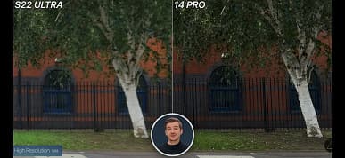 Разрешение — не главное. iPhone 14 Pro победил Samsung Galaxy S22 Ultra в новом сравнении 