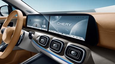 Эффектно и с намеком на премиум: опубликованы фото интерьера флагманского кроссовера Chery Tiggo 9