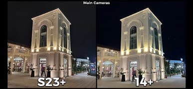 Отличным камерофоном оказался не только Samsung Galaxy S23 Ultra: модель Samsung Galaxy S23+ на голову опережает iPhone 14 Plus в ночной съемке