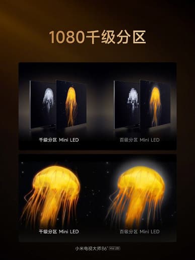 Панель QD Mini-LED 4К, 144 Гц, 70 Вт звука за 2185 долларов. Представлен флагманский телевизор Xiaomi Mi Master 86 Mini LED