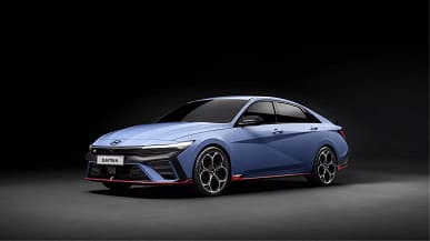 Так выглядит «горячий» седан Hyundai Elantra N нового поколения. Он может получит 290-сильный турбомотор