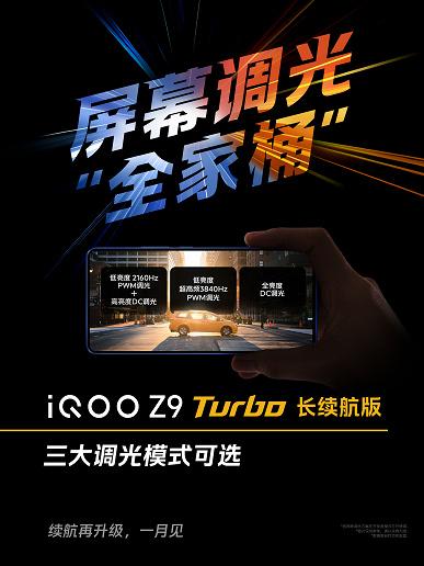 6400 мАч, немерцающий экран, 144 Гц, Snapdragon 8s Gen3 в тонком корпусе: раскрыты характеристики субфлагмана iQOO Z9 Turbo