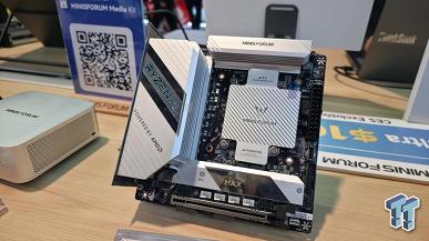 Minisforum показала системную плату BD395i MAX с флагманским 16-ядерным Ryzen AI Max+ 395 и 128 ГБ оперативной памяти LPDDR5X
