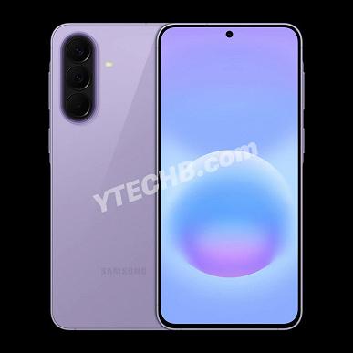Samsung Galaxy A57 в лавандовом цвете
