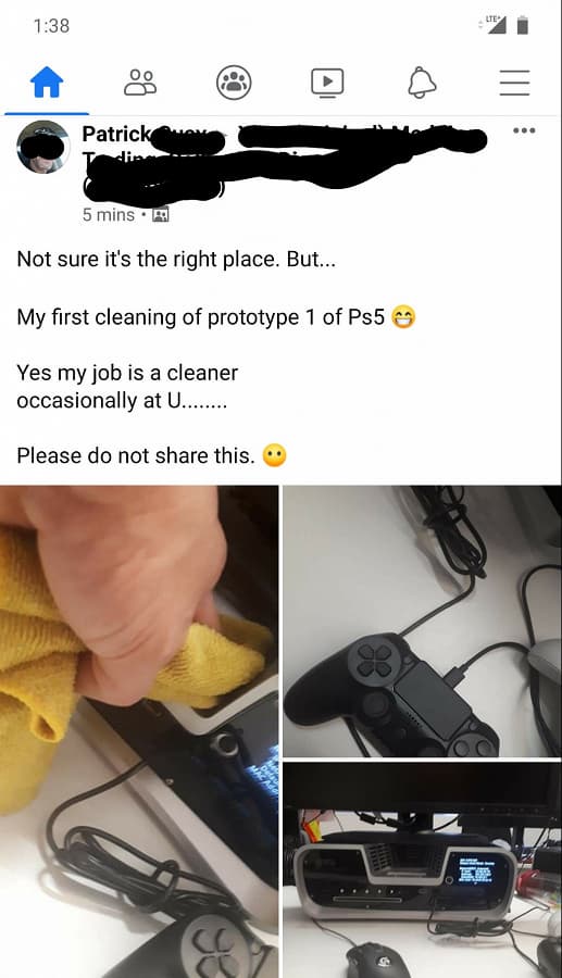 Новые фото PlayStation 5 с геймпадом слила в Сеть уборщица