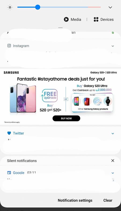 Samsung расстроила пользователей смартфонов навязчивой рекламой