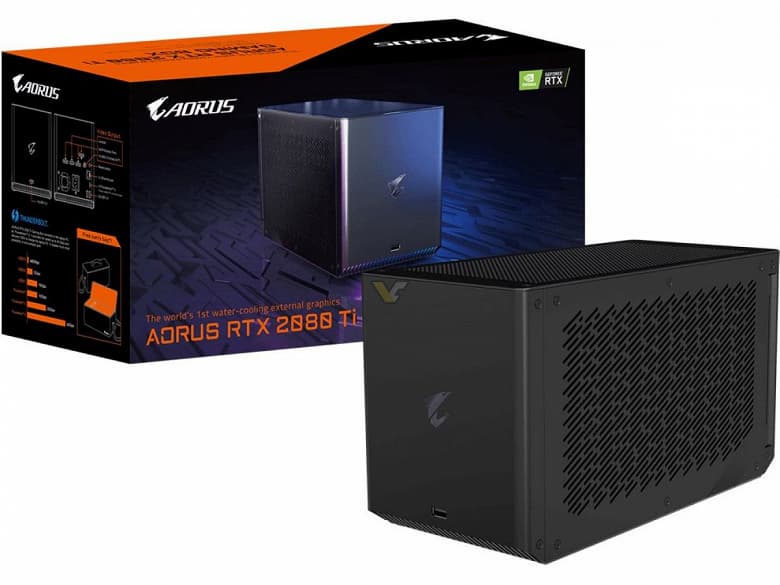 Gigabyte выпустила самую мощную внешнюю видеокарту, да ещё и с жидкостным охлаждением Gigabyte выпустила самую мощную внешнюю видеокарту, да ещё и с жидкостным охлаждением