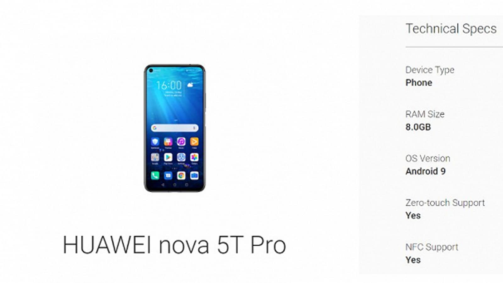 Huawei готовит компактный смартфон с экраном 5,5 дюйма и NFC