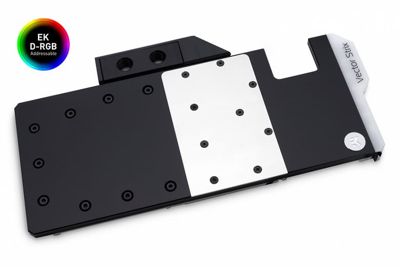 Водоблоки EK-Vector для видеокарт ROG Strix GeForce RTX получили адресуемую подсветку D-RGB