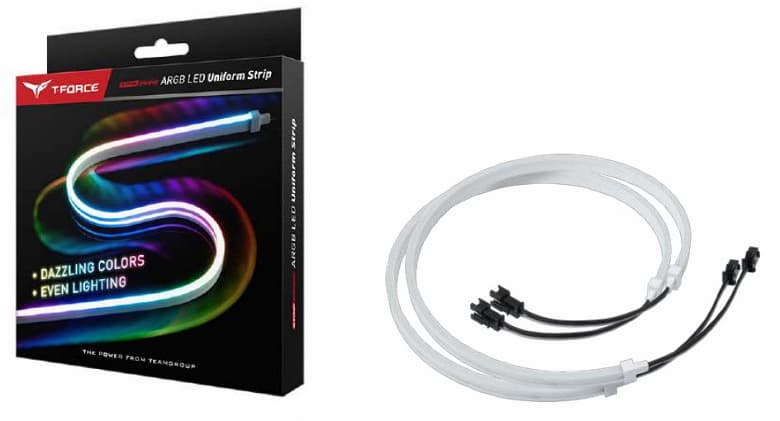 Teamgroup использует в ленте ARGB LED Uniform Strip необычно мелкие светодиоды