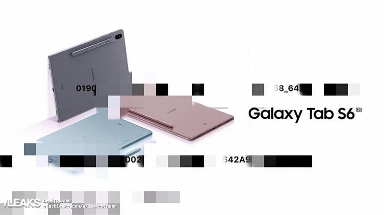 Флагманский планшет Samsung Galaxy Tab S6 5G на первых официальных изображениях Флагманский планшет Samsung Galaxy Tab S6 5G на первых официальных изображениях