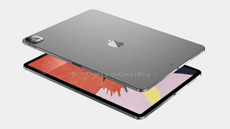 C камерой, как у iPhone 11 Pro. iPad Pro 2020 позируют на рендерах, максимально приближенных к реальности