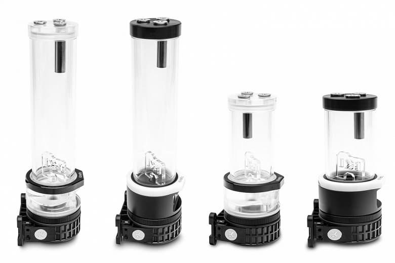 EK-Quantum Kinetic TBE D5: резервуары, объединенные с помпами и украшенные адресуемой подсветкой 