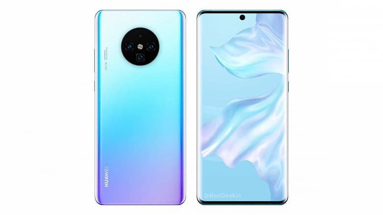 Huawei улучили в использовании неофициального рендера Huawei Mate 30 Pro