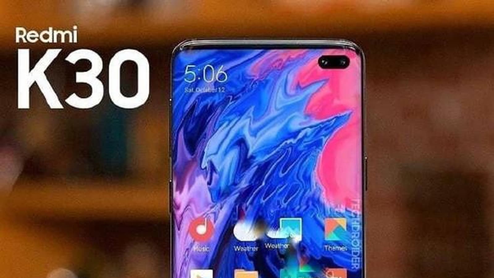 Не отличить от Samsung Galaxy S10+. Redmi K30 позирует на изображении во весь рост