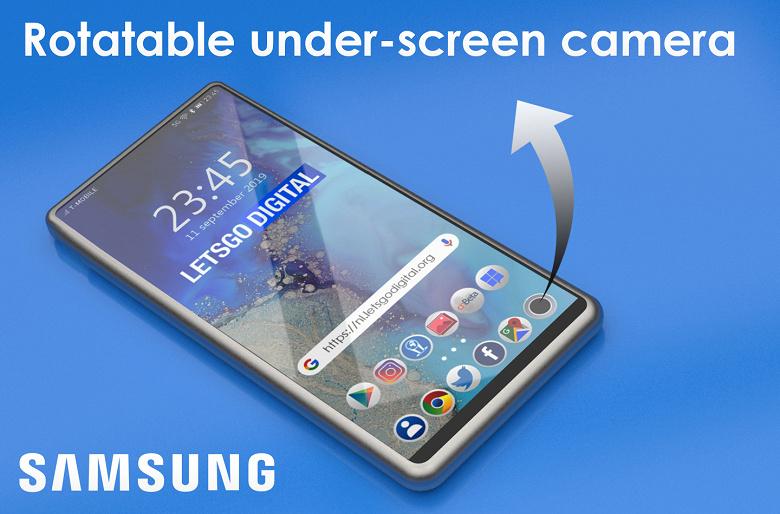 Галерея дня: у смартфона-слайдера Samsung скрытая камера вращается вместе с выдвижным гибким экраном Галерея дня: у смартфона-слайдера Samsung скрытая камера вращается вместе с выдвижным гибким экраном