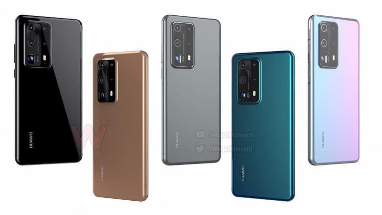 Премиальный Huawei P40 Pro со всех сторон, во всех цветах и высоком качестве