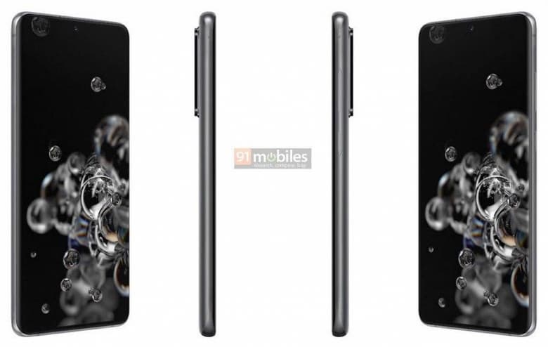 Эксклюзив. Официальные рендеры Samsung Galaxy S20, S20+ 5G и S20 Ultra 5G за три недели до анонса