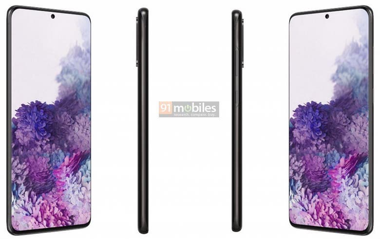 Эксклюзив. Официальные рендеры Samsung Galaxy S20, S20+ 5G и S20 Ultra 5G за три недели до анонса
