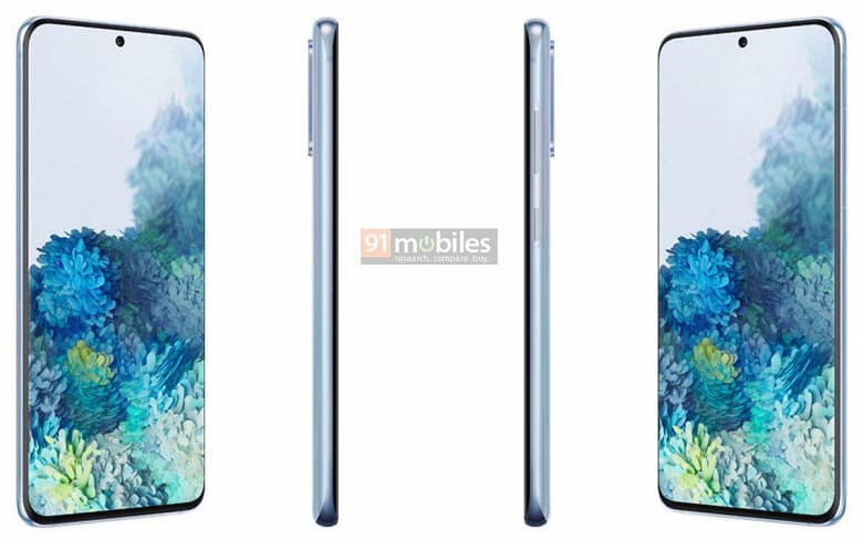 Эксклюзив. Официальные рендеры Samsung Galaxy S20, S20+ 5G и S20 Ultra 5G за три недели до анонса