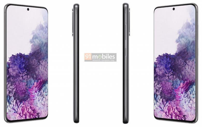 Эксклюзив. Официальные рендеры Samsung Galaxy S20, S20+ 5G и S20 Ultra 5G за три недели до анонса