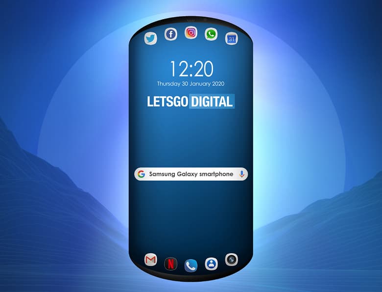 Samsung показала первый смартфон с овальным дисплеем Samsung показала первый смартфон с овальным дисплеем