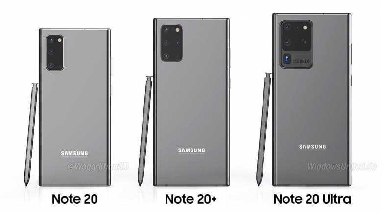 Вот так могут выглядеть Samsung Note20, Note20+ и Note20 Ultra Вот так могут выглядеть Samsung Note20, Note20+ и Note20 Ultra