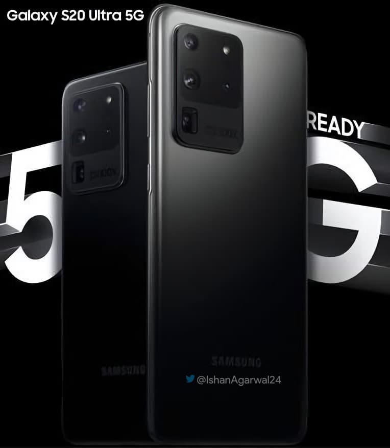 Samsung Galaxy S20 Ultra 5G и Galaxy Z Flip позируют на первых официальных постерах Samsung Galaxy S20 Ultra 5G и Galaxy Z Flip позируют на первых официальных постерах
