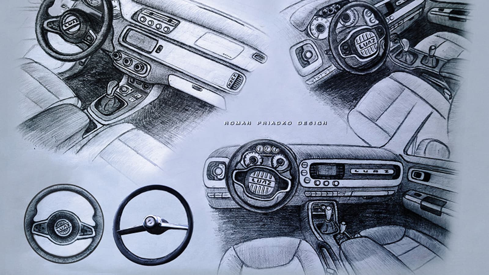 Как бы выглядели Москвич-2140 и ЛуАЗ-969, если бы их начали выпускать в 2020 году? Дизайнер осовременил классические советские авто