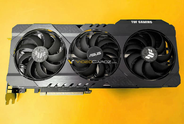 Появились изображения видеокарты Asus GeForce RTX 3060 Ti TUF Gaming OC
